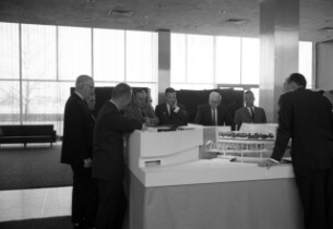 World's Fair Display with Walt Disney and Henry Ford II